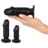 Butt Plug anale 3pz Training Kit nero Butt Plug anale 3pz Training Kit nero