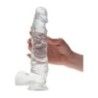 Fallo realistico XL Emo trasparente 24,5 cm