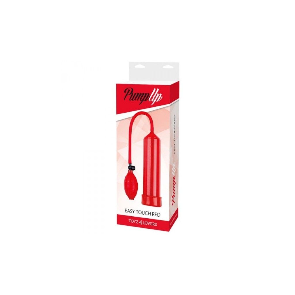 Pompa per allungare il pene sviluppatore pump up easy touch Rosso