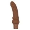 Fallo vibrante curvo 17,5 cm brown Fallo vibrante curvo 17,5 cm brown