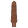 Fallo vibrante curvo 17,5 cm brown Fallo vibrante curvo 17,5 cm brown