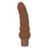 Fallo vibrante curvo 17,5 cm brown Fallo vibrante curvo 17,5 cm brown