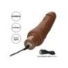 Fallo vibrante curvo 17,5 cm brown Fallo vibrante curvo 17,5 cm brown