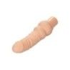 Fallo vibrante curvo 17,5 cm pelle chiara Fallo vibrante curvo 17,5 cm pelle chiara