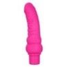 Fallo vibrante curvo 17,5 cm fucsia Fallo vibrante curvo 17,5 cm fucsia
