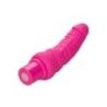 Fallo vibrante curvo 17,5 cm fucsia Fallo vibrante curvo 17,5 cm fucsia