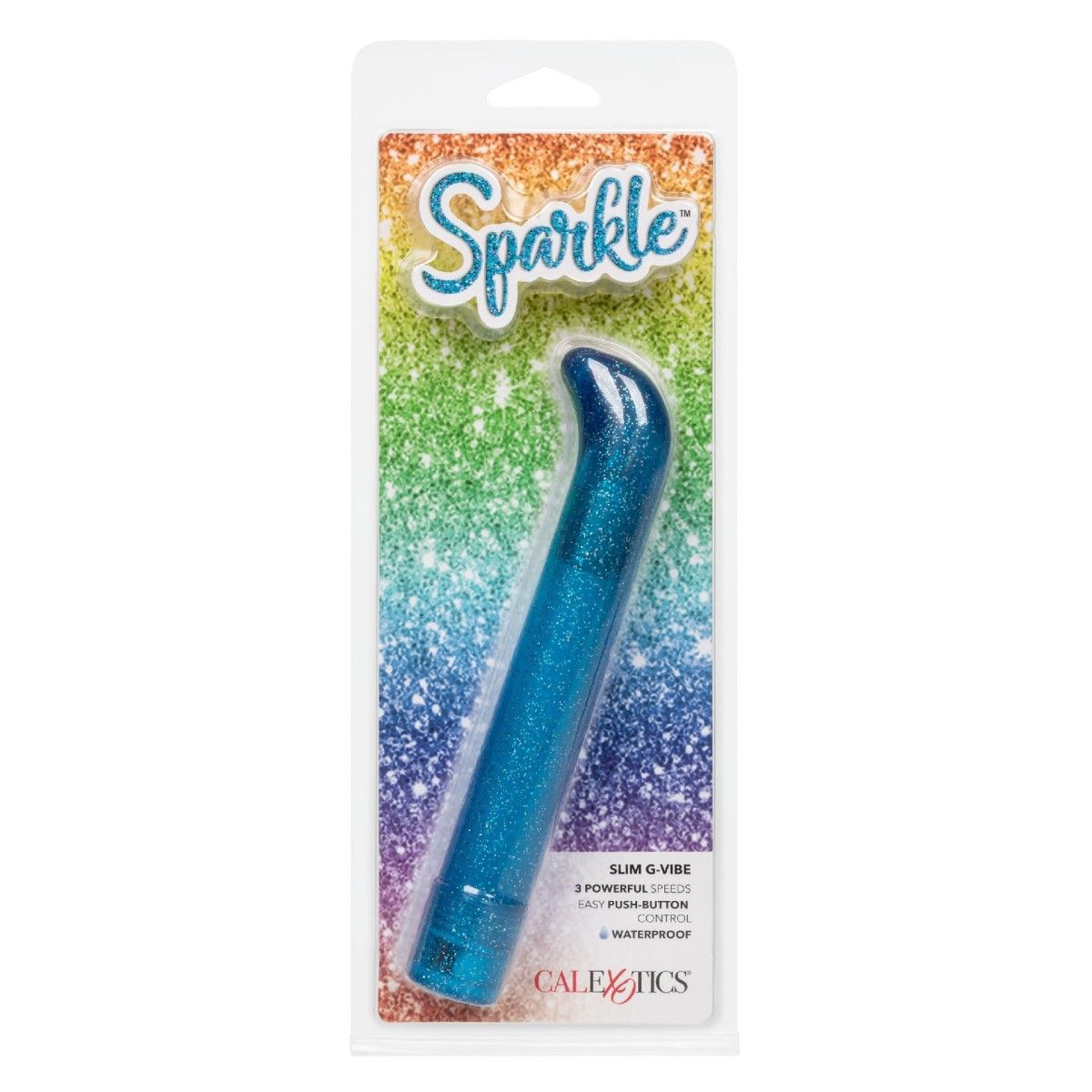 Vibratore punto g blu Sparkle Slim G-vibe