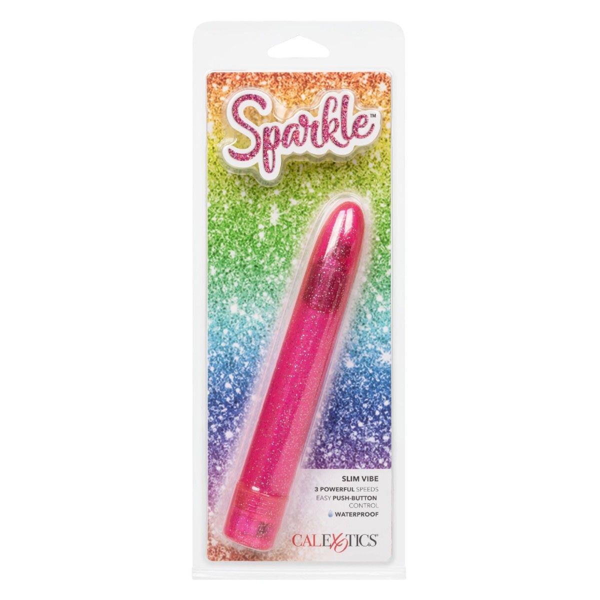 Vibratore classico rosa Sparkle Slim Vibe