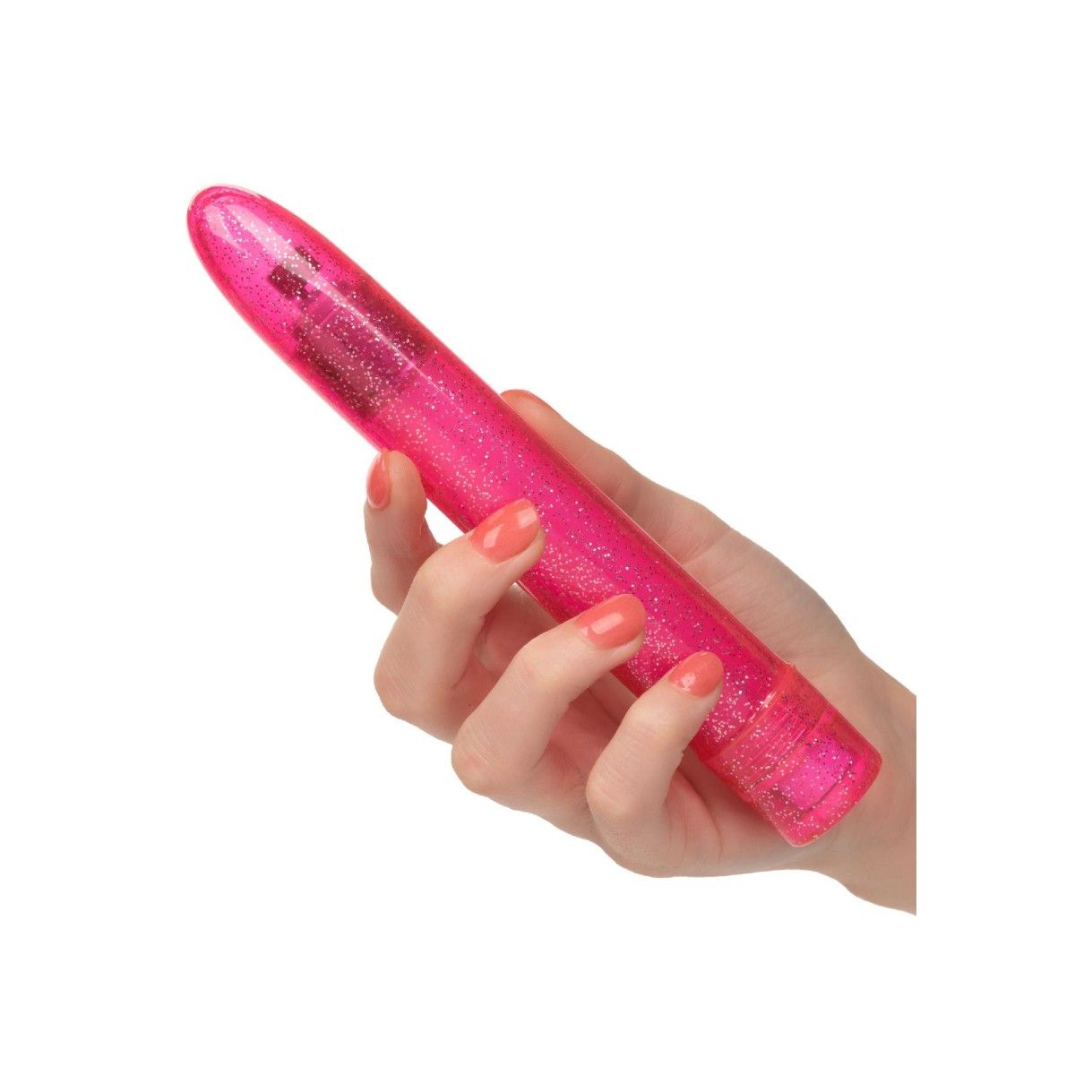 Vibratore classico rosa Sparkle Slim Vibe