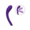 Vibratore flessibile viola doppio Vibratore flessibile viola doppio