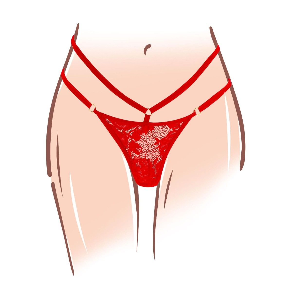Tanga vibrante per donna con telecomando