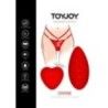 Slip e Stimolatore vaginale telecomando rosso Slip e Stimolatore vaginale telecomando rosso