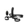Imbracatura con vibratore telecomandato nero Imbracatura con vibratore telecomandato nero