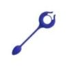 Anello pene con plug blu vibrante Anello pene con plug blu vibrante