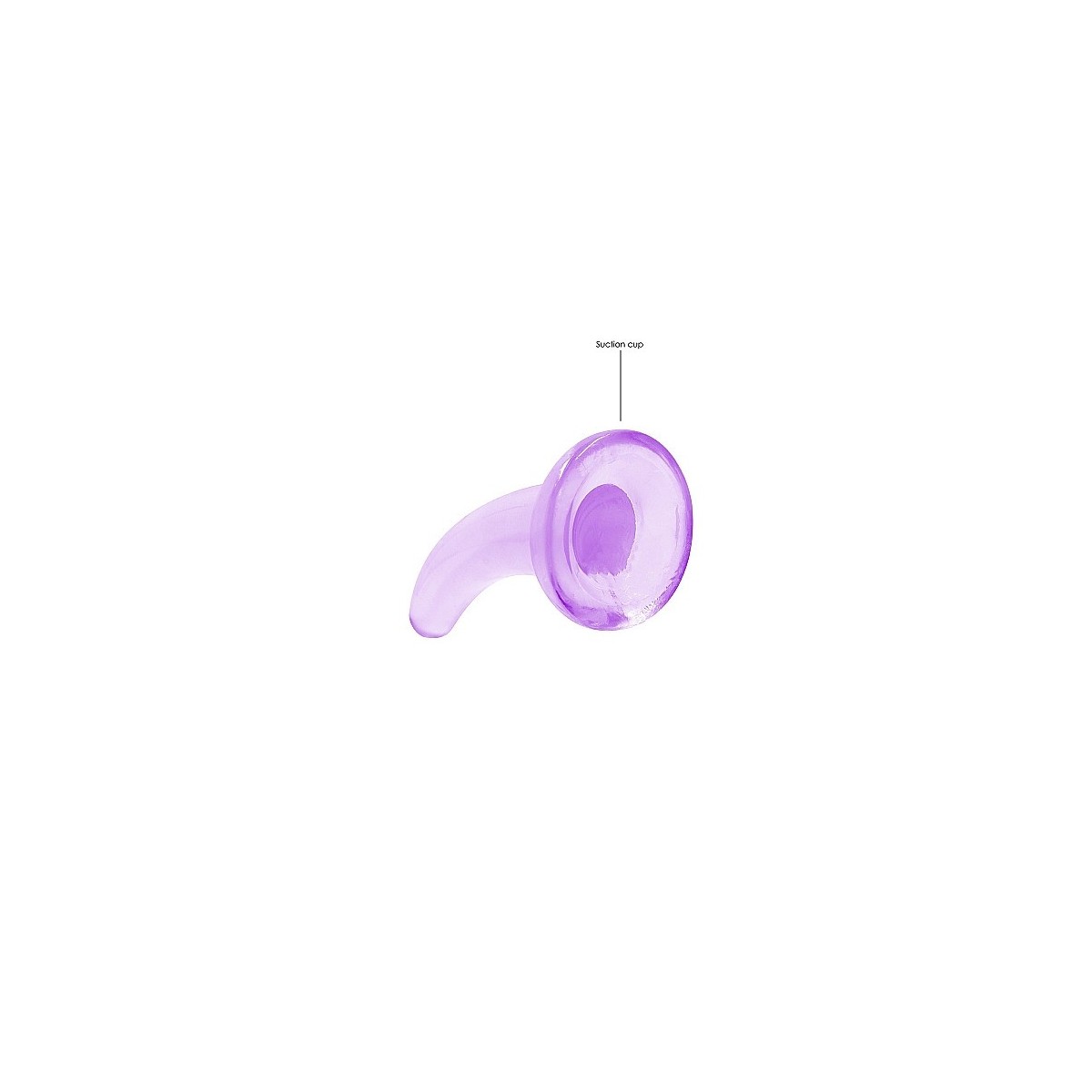 Dildo con ventosa viola Non Realistic Dildo Suction Cup - Purple