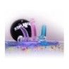 Dildo curvo con ventosa blu trasparente Dildo curvo con ventosa blu trasparente