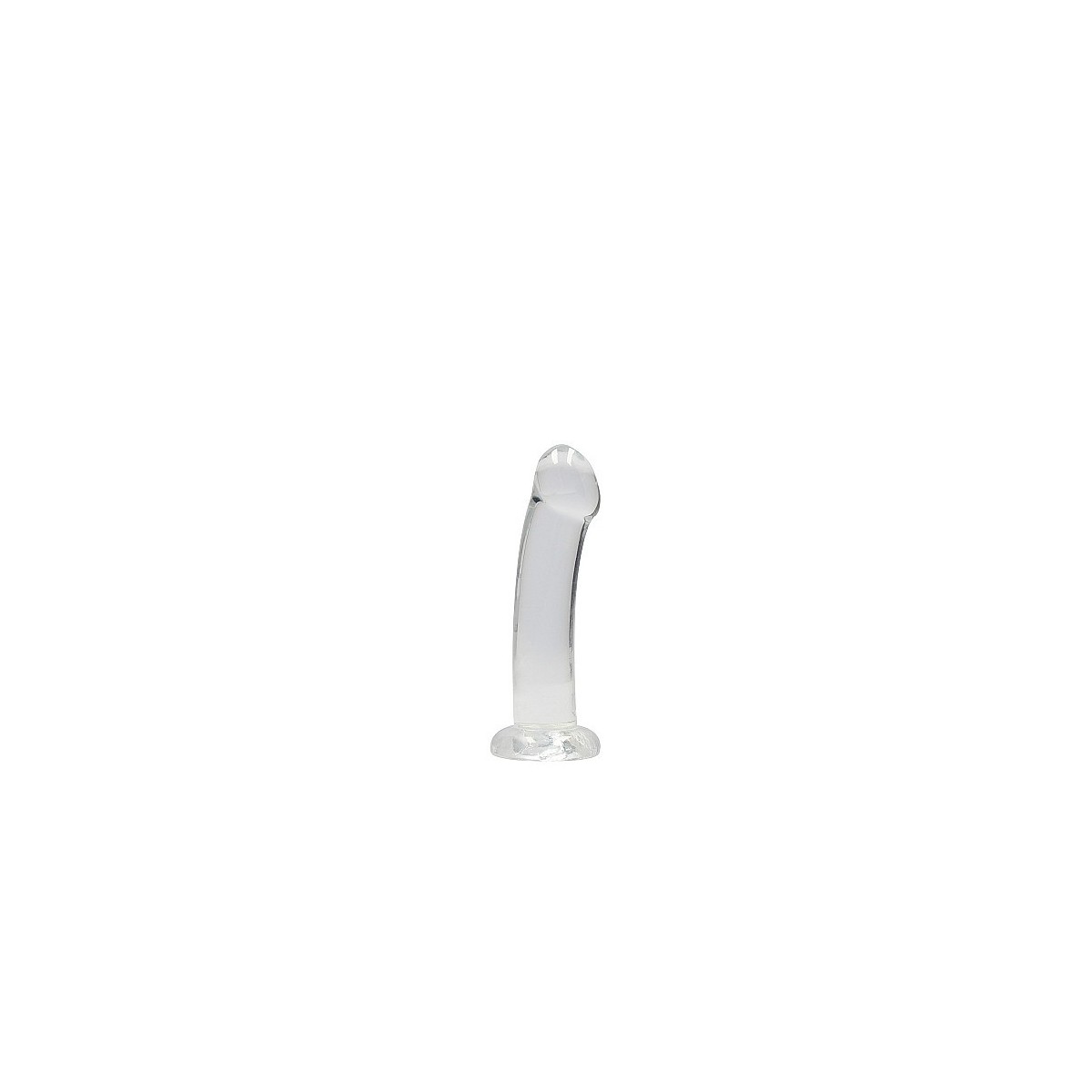 Dildo con ventosa Non Realistic Dildo Suction Cup - Transparent 17 cm