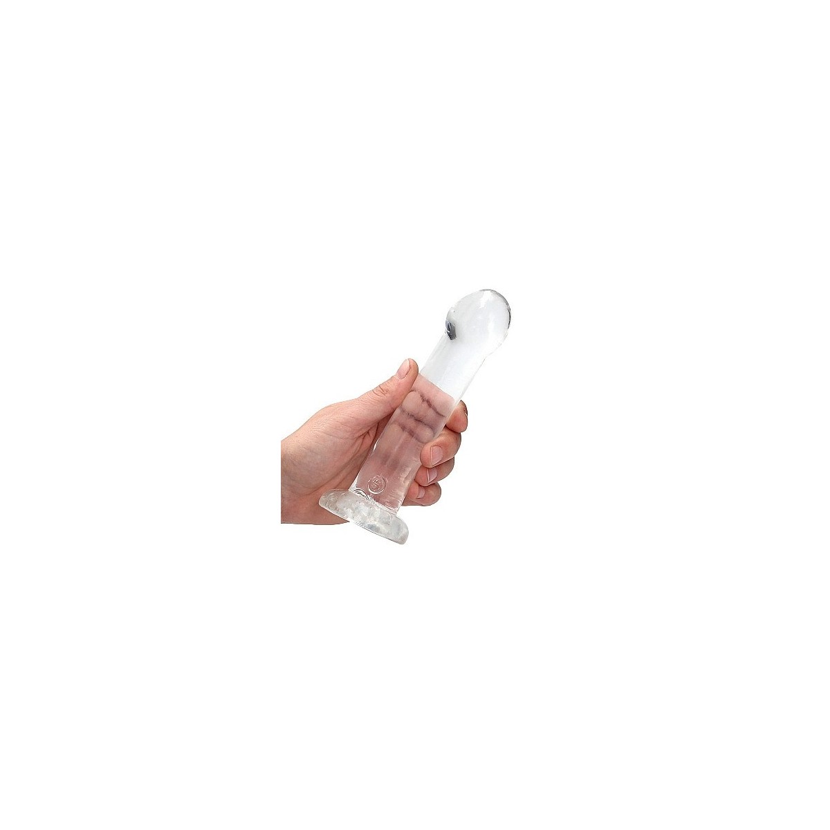 Dildo con ventosa Non Realistic Dildo Suction Cup - Transparent 17 cm