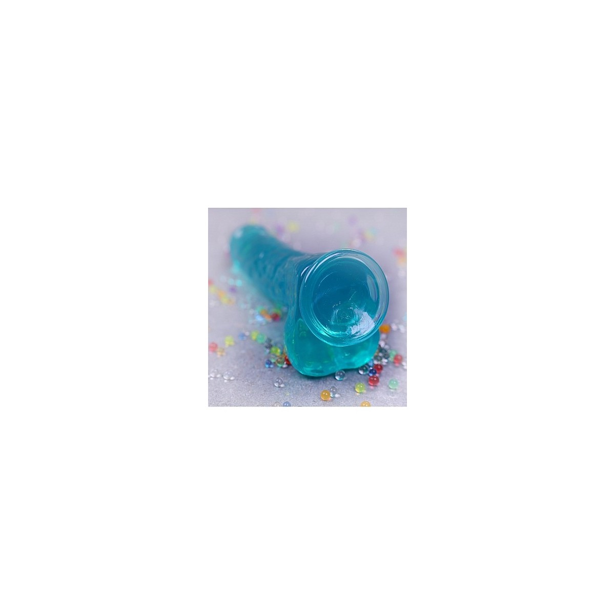 Pene finto con ventosa blu Realistic Dildo with Balls 17 cm