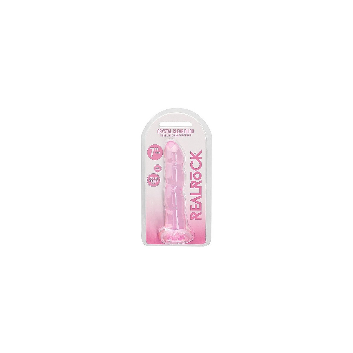Dildo rosa con ventosa Non Realistic Dildo Suction Cup -  17 cm