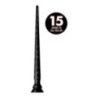 Dildo Anale a tubo XL Silicone 38 cm nero