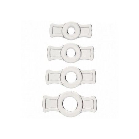 Set 4 Anelli fallici trasparenti TitanMen