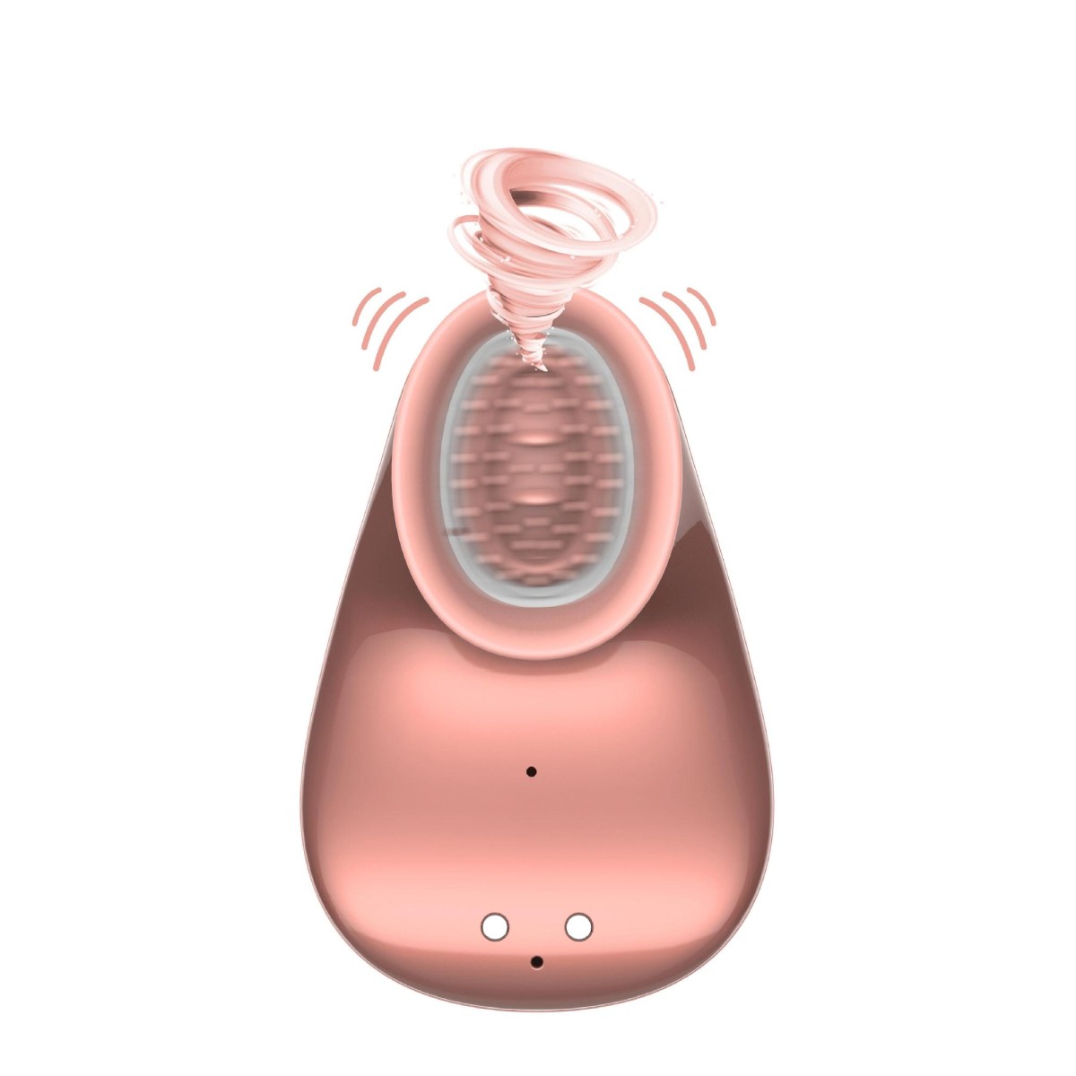 Succhia clitoride suzione e vibrazione Rosa