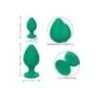 Plug anale 2 pz Cheeky Buttplug verde Plug anale 2 pz Cheeky Buttplug verde