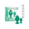 Plug anale 2 pz Cheeky Buttplug verde Plug anale 2 pz Cheeky Buttplug verde