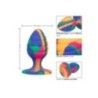 Plug anale spirale silicone medium multicolor Plug anale spirale silicone medium multicolor