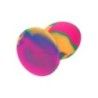 Plug anale large multicolore in silicone Plug anale large multicolore in silicone