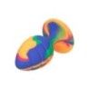 Plug anale spirale silicone large multicolor Plug anale spirale silicone large multicolor