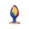 Plug anale spirale silicone large multicolor Plug anale spirale silicone large multicolor