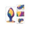 Plug anale spirale silicone large multicolor Plug anale spirale silicone large multicolor