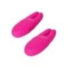 Pinze capezzoli vibranti silicone fucsia Pinze capezzoli vibranti silicone fucsia