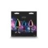 Plug Anali metallo set 3 pz cuore multicolore Plug Anali metallo set 3 pz cuore multicolore