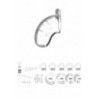 Gabbia Pene 6 cm trasparente Gabbia Pene 6 cm trasparente