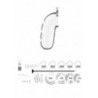 Gabbia Pene con dilatatore uretra Trasparente Gabbia Pene con dilatatore uretra Trasparente