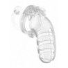 Gabbia pene con plug anale trasparente Gabbia pene con plug anale trasparente