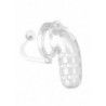 Gabbia pene con plug anale trasparente Gabbia pene con plug anale trasparente