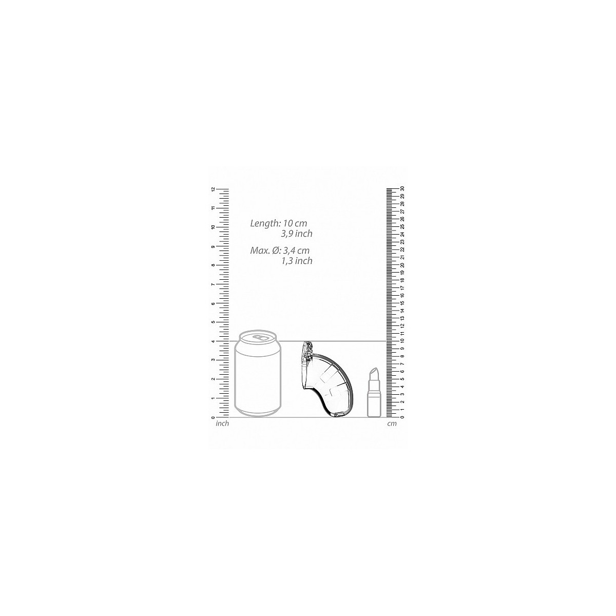 Gabbia Pene con dilatatore uretra 6,5 cm