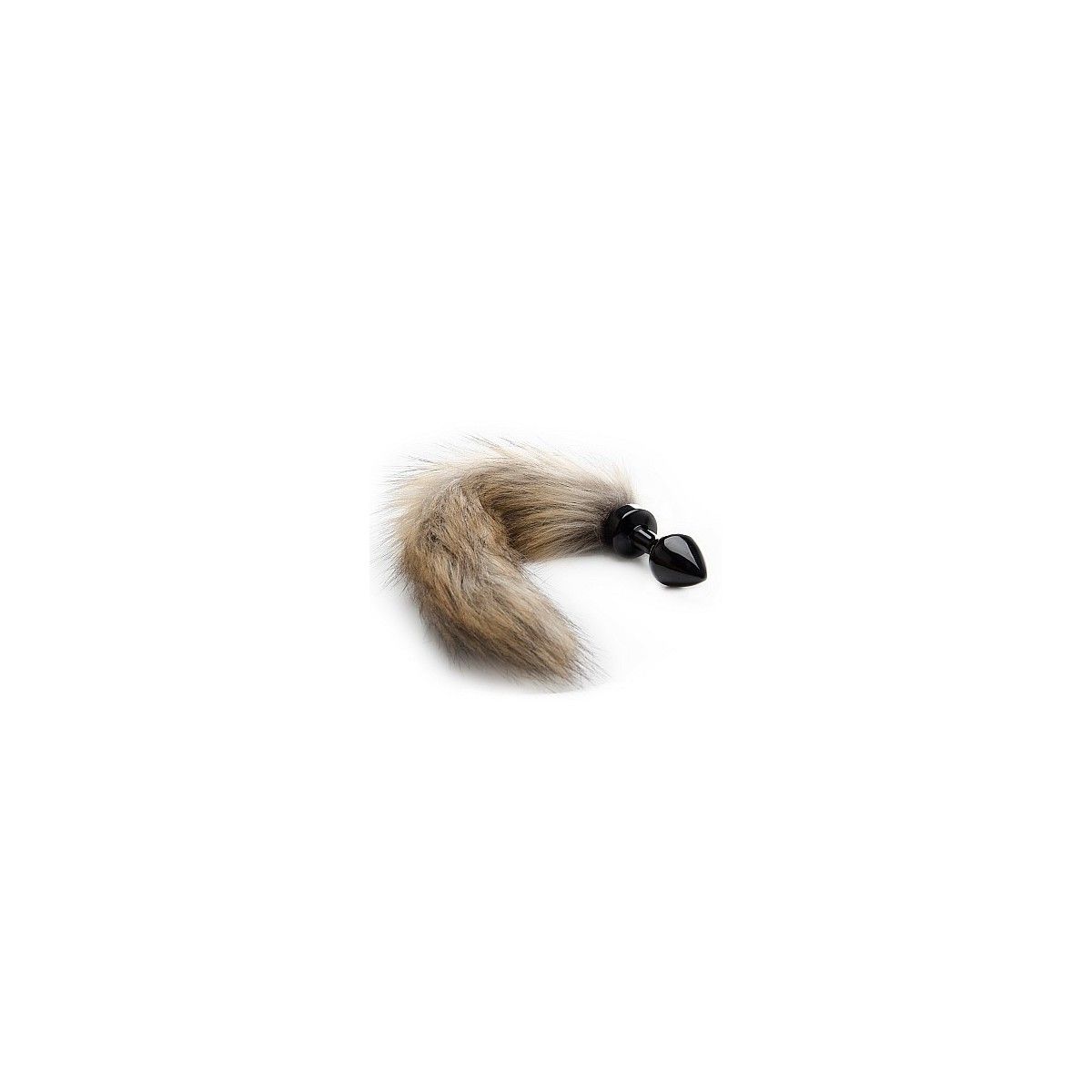 Plug con coda Fox Tail Buttplug - Black