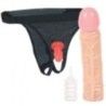 Fallo indossabile con imbracatura slip 20 cm Fallo indossabile con imbracatura slip 20 cm