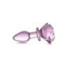 Plug anale in vetro rosa Small 10 cm Plug anale in vetro rosa Small 10 cm