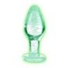 Plug anale vetro fosforescente Medium 8,5 cm Plug anale vetro fosforescente Medium 8,5 cm