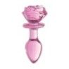 Plug anale in vetro rosa Medium 11 cm Plug anale in vetro rosa Medium 11 cm