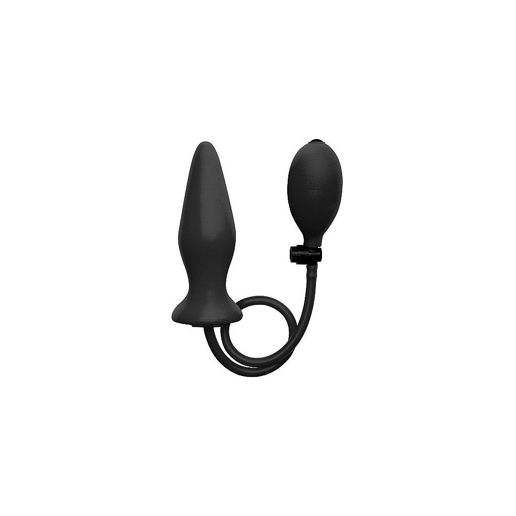 Fallo gonfiabile Inflatable Silicone Plug - Black