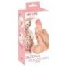 Fallo realistico con pelle chiara retrattile Fallo realistico con pelle chiara retrattile
