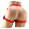 Set strapon imbracatura e dildo rosso Set strapon imbracatura e dildo rosso
