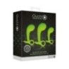 Plug Prostata kit 3 pz silicone verde fluo Plug Prostata kit 3 pz silicone verde fluo